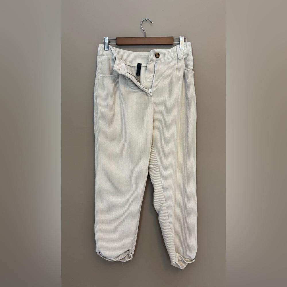 Alya Cream Corduroy Trousers